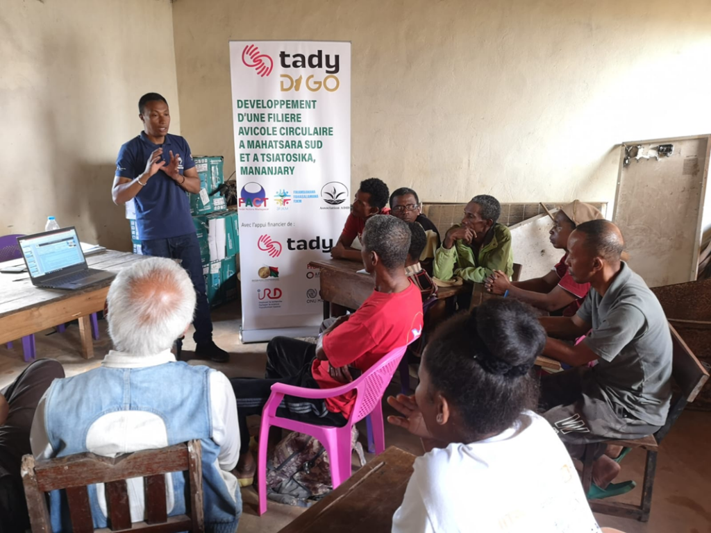 Atelier paysan du projet TADY à Mananjary